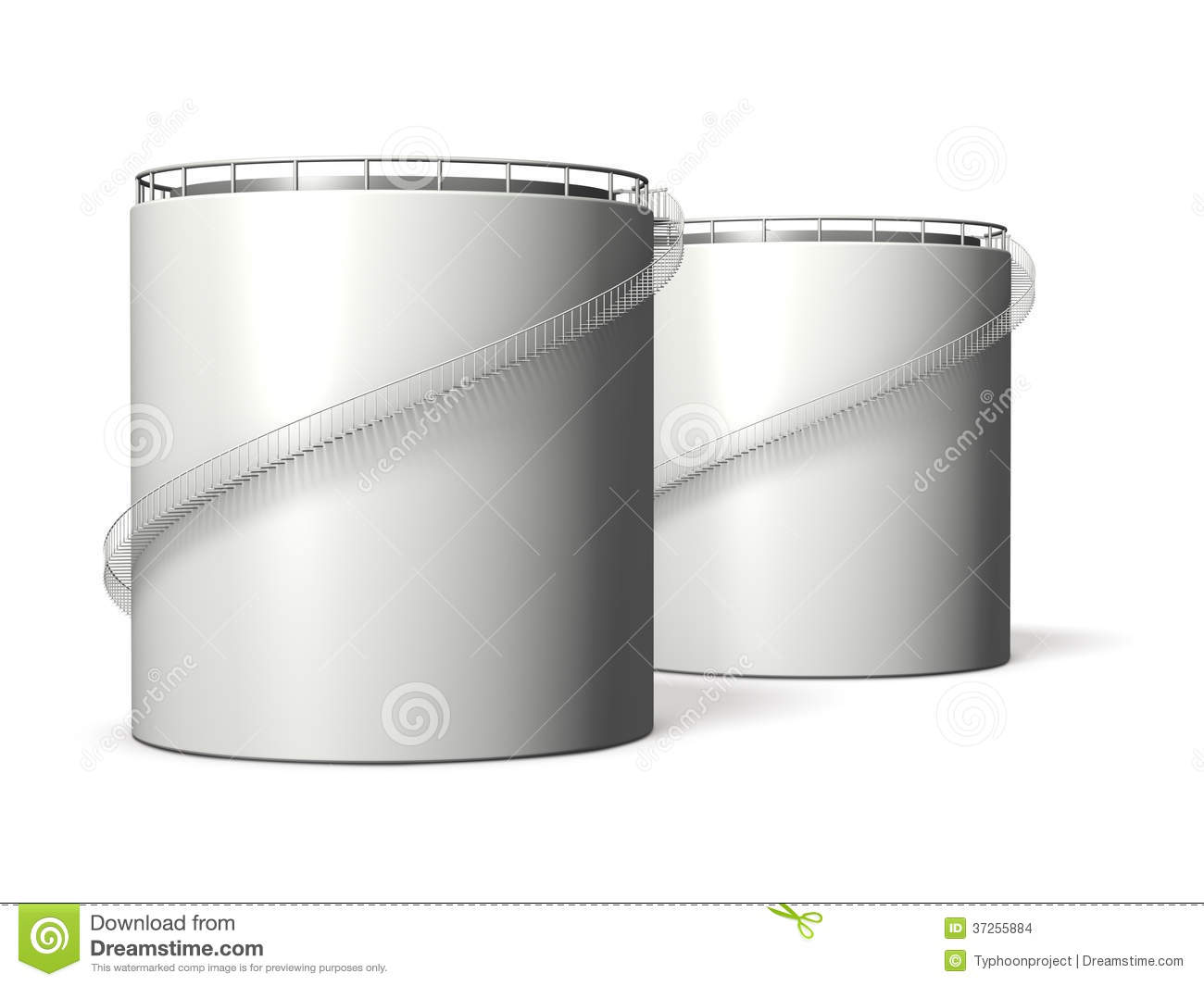 Miniature Model Of Oil Tank Stock Images   Image  37255884