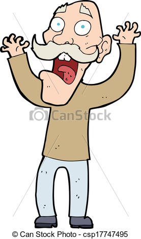 Old Man Getting A Fright   Clipart Panda   Free Clipart Images