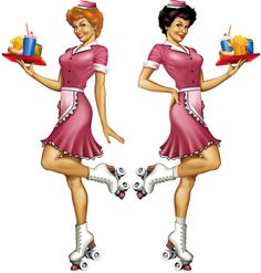 Project Hostess Waitress On Pinterest   Diners Roller Skating And