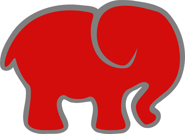 Red Elephant Clip Art   Vector Clip Art Online Royalty Free   Public