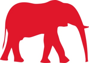 Red Elephant  Old Glory Red  Clip Art   They See Me Rollin    They Ha