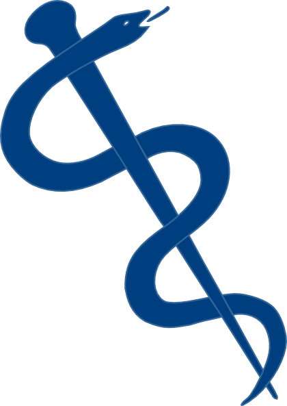 Rod Of Asclepius Connected Clip Art At Clker Com   Vector Clip Art    