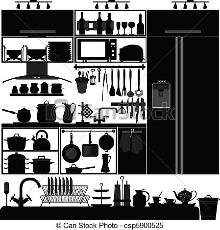 Tool Interior   A Set Of Kitchen Interior    Csp5900525   Search Clip
