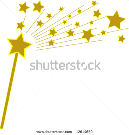 Vector Golden Magic Wand And Stars   12614650   Shutterstock