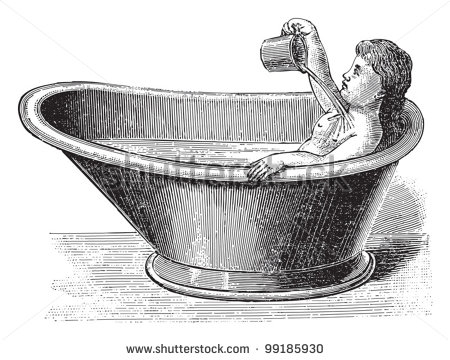 Vintage Bath Tub Stock Photos Illustrations And Vector Art