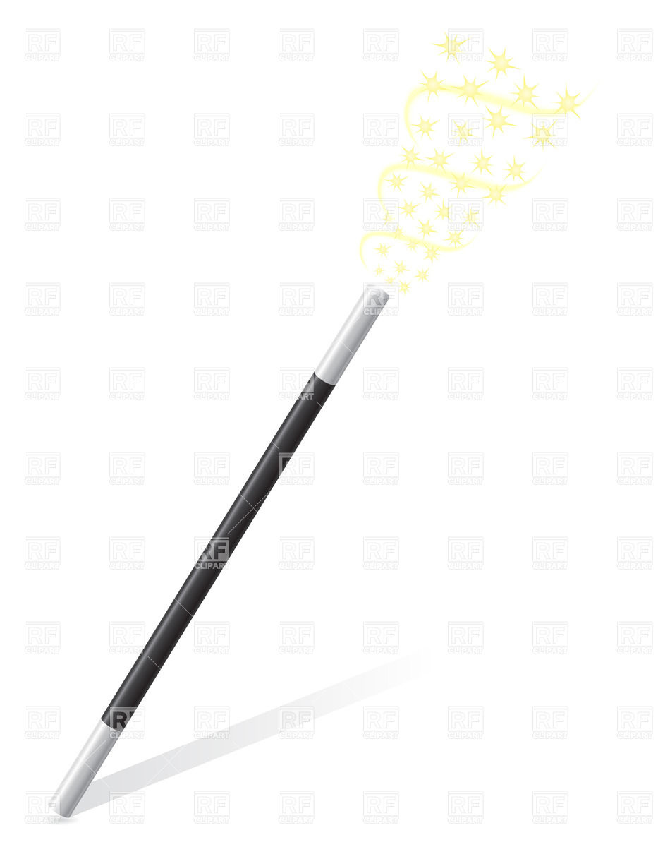 Wand With Sparkles 24643 Objects Download Royalty Free Vector Clip