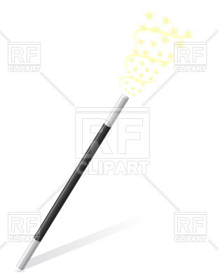 Wand With Sparkles 24643 Objects Download Royalty Free Vector Clip