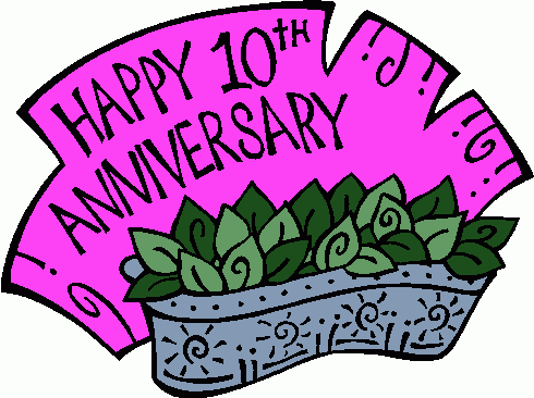 10th Anniversary Clip Art For Pinterest