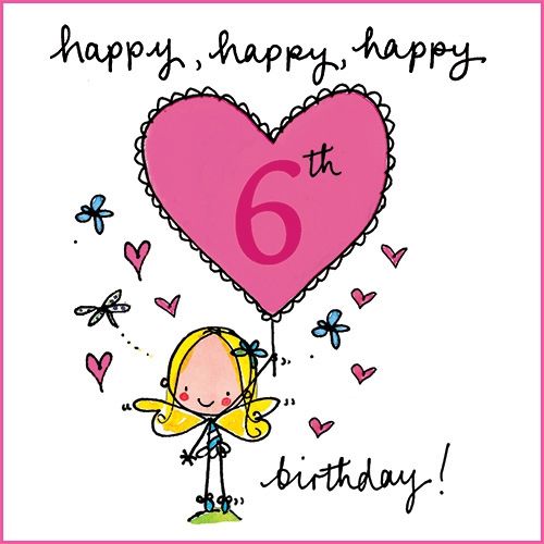 6th Happy Happy Happy 6th Birthday Birthday Greeting Birthday Clip