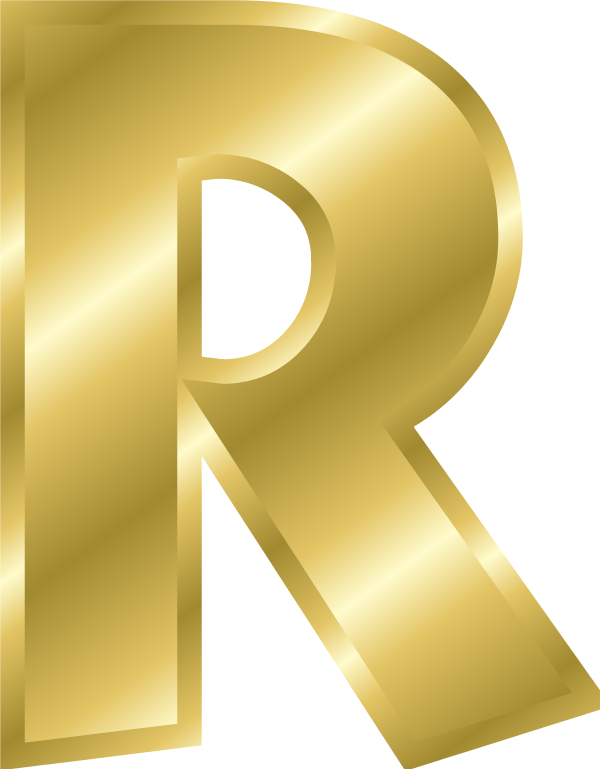 Alphabet Letter R   Vector Clip Art