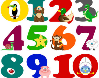 Animal Numbers Digital Clip Art In Stant Download  Personal And    