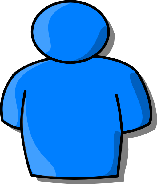 Blue Person Clip Art At Clker Com   Vector Clip Art Online Royalty