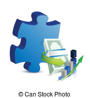 Business Missing Puzzle Piece Concept Illustration Design