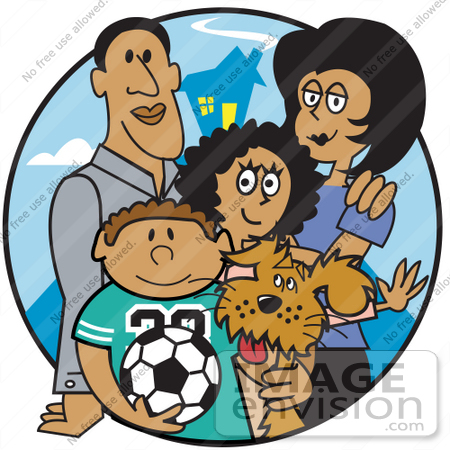 Cartoon Mexican Families