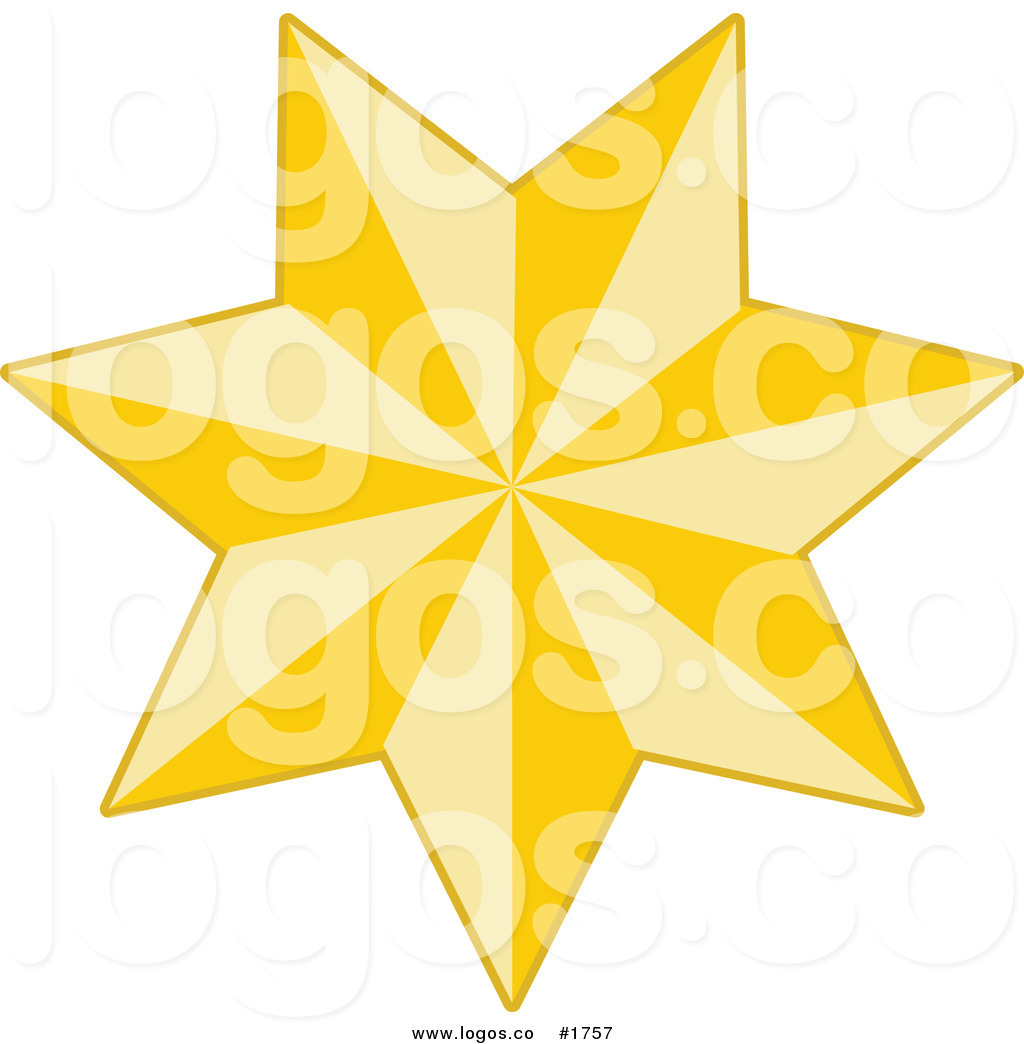 Christmas Star Logo Yellow Christmas Star Logo Golden Yellow Christmas