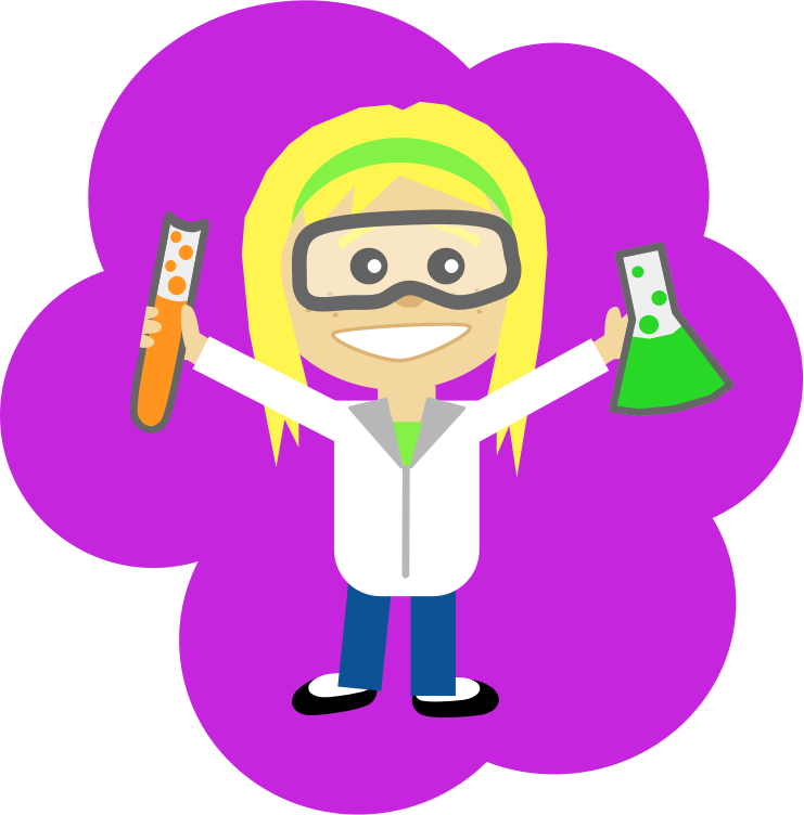 Clipart   Science Girl