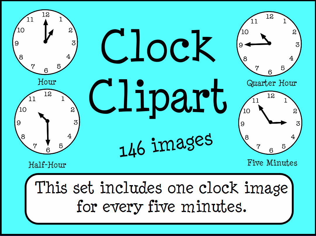 Clocks Telling Time Clipart Images