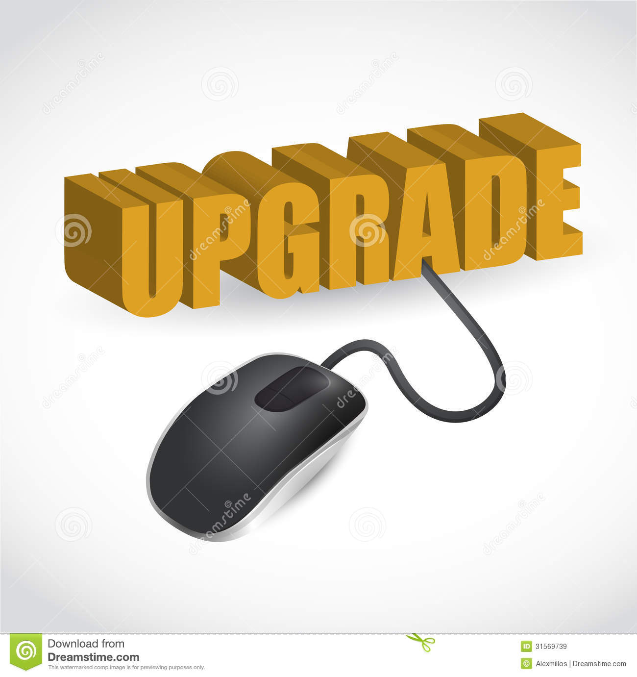 Connected To The Orange Word Upgrade Royalty Free Stock Images   Image    