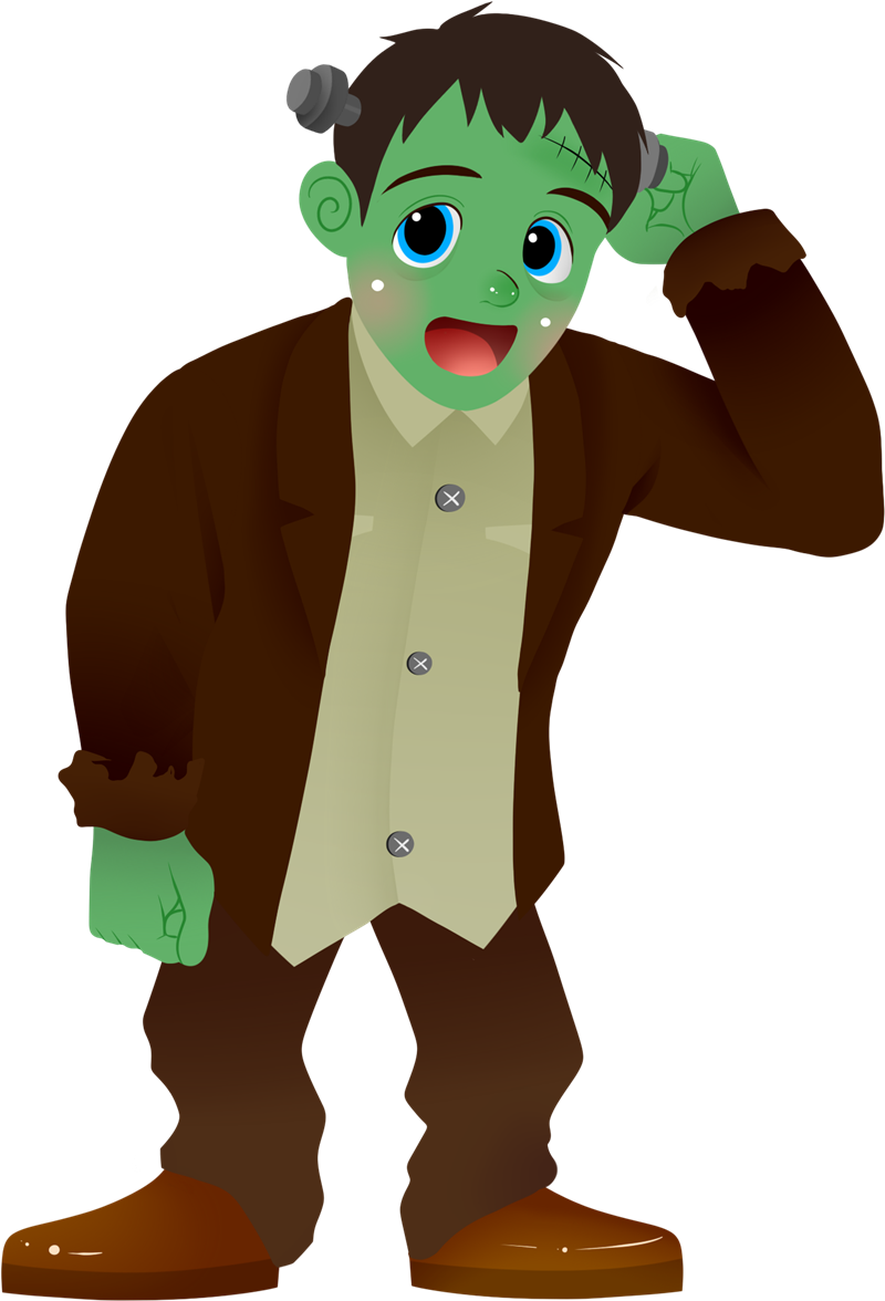 Cute Frankenstein Clipart