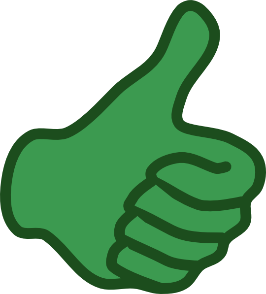 Green Thumbs Up Clip Art At Clker Com   Vector Clip Art Online