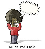 Hair Raising Fright Cartoon Stock Illustrations