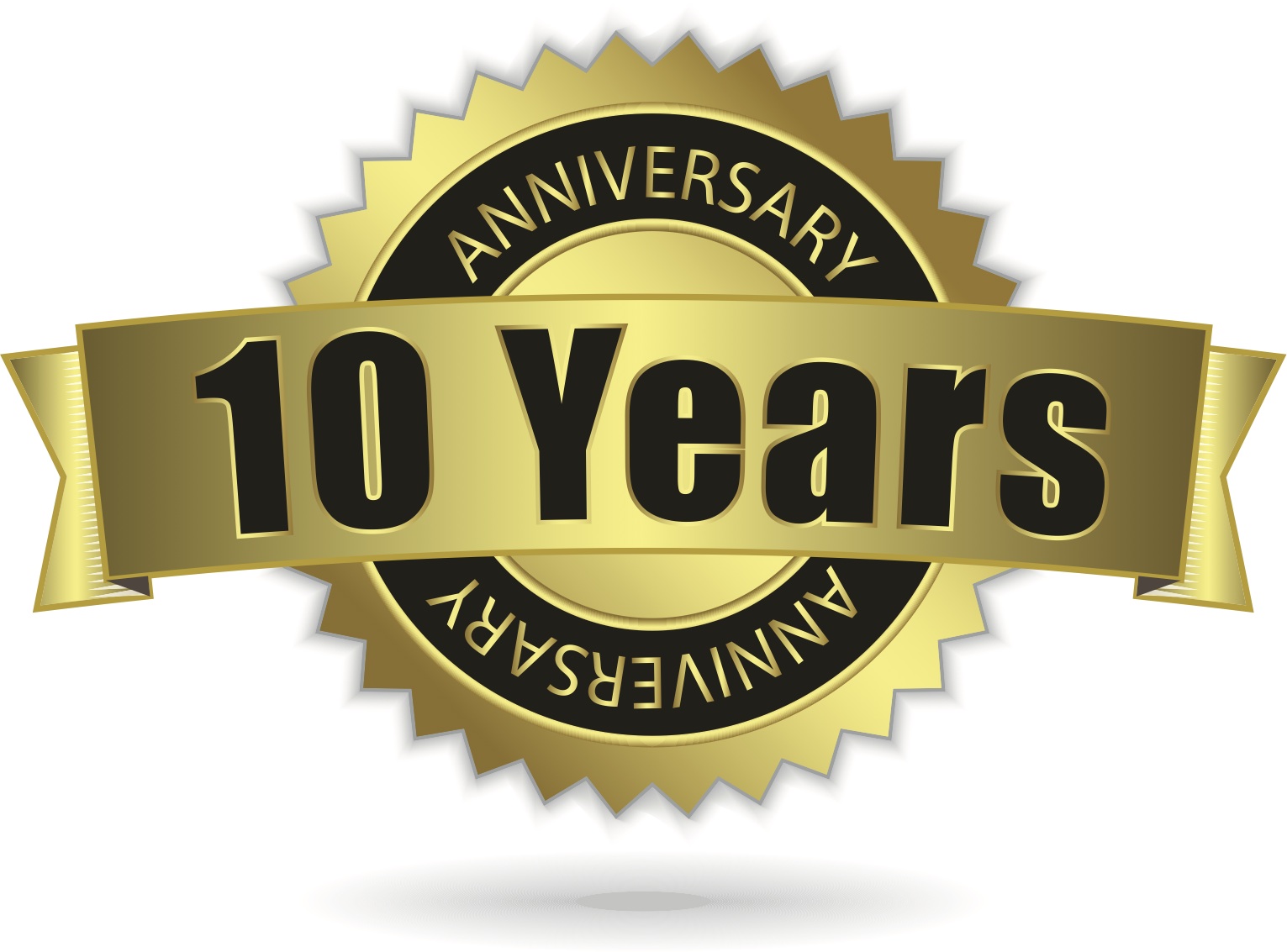 Happy 10 Year Anniversary Clip Art