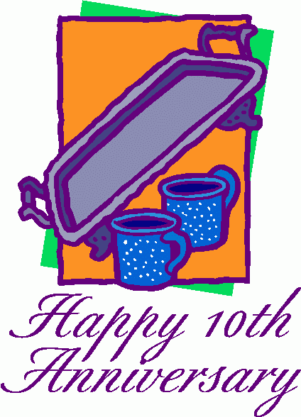Happy 10th Anniversary 1 Clipart   Happy 10th Anniversary 1 Clip Art