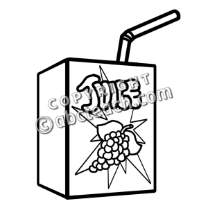 Illustration Clip Art Juice Food Juice Box Drink Black And