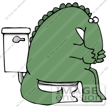 It S His Throat But This Picture Of A Stegosaurus On A Toilet Was Too