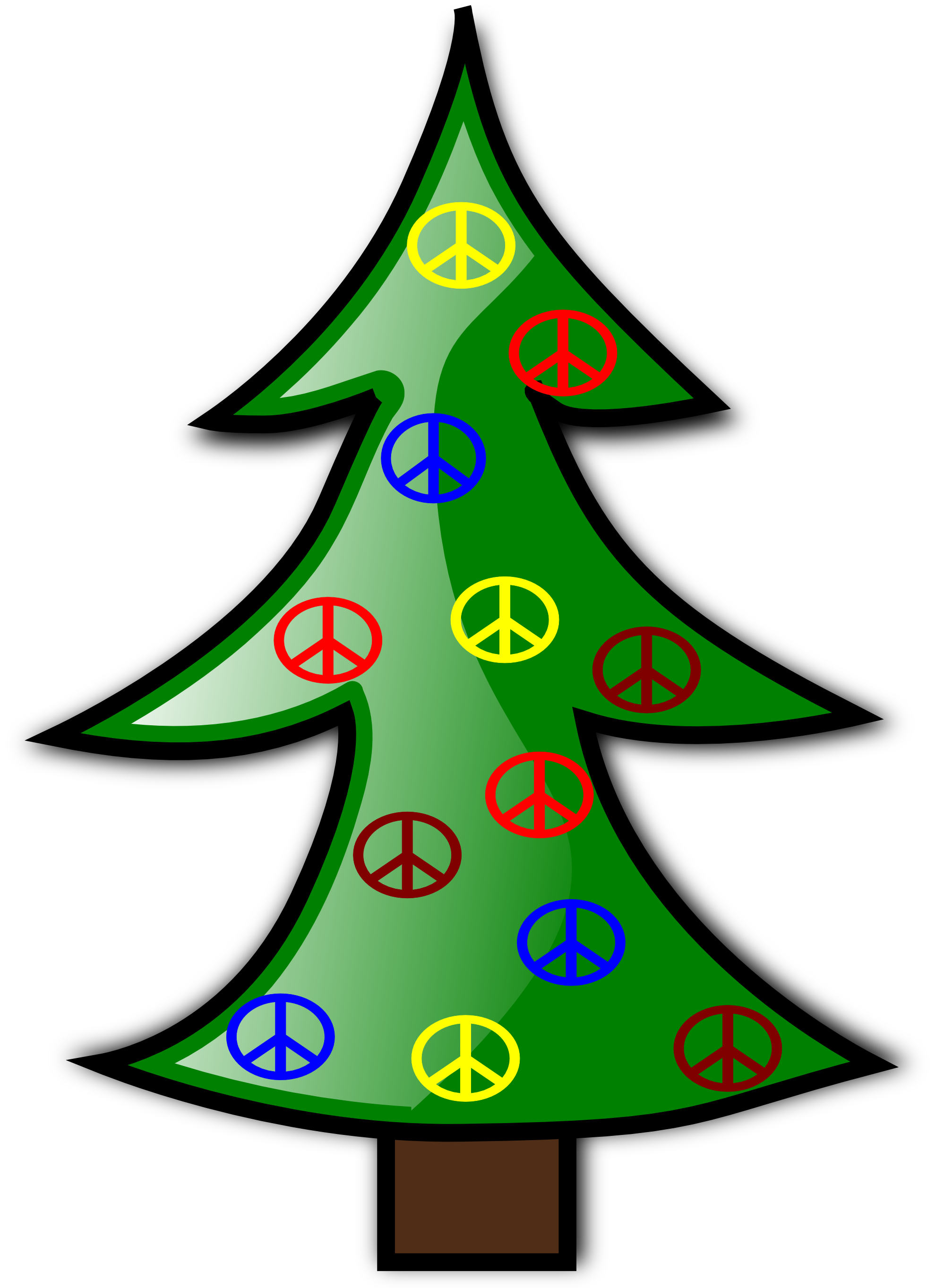 Net   Clip Art   Tree Christmas Xmas Peace Symbol Sign Svg