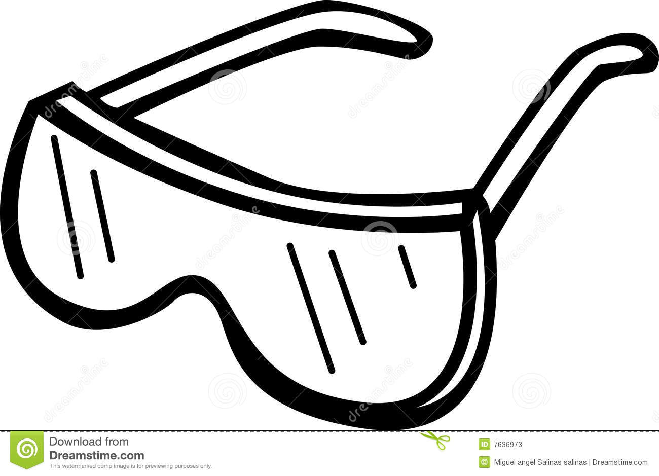 Safety Goggles Cartoon Safety Goggles Vector
