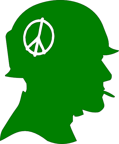 Soldier Peace Green Clip Art At Clker Com   Vector Clip Art Online