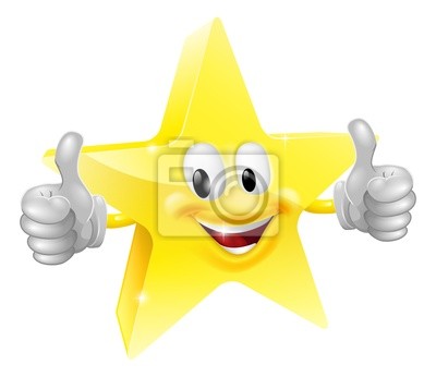 Sticker Star Mascot   Positive   Character   Pixersize Com
