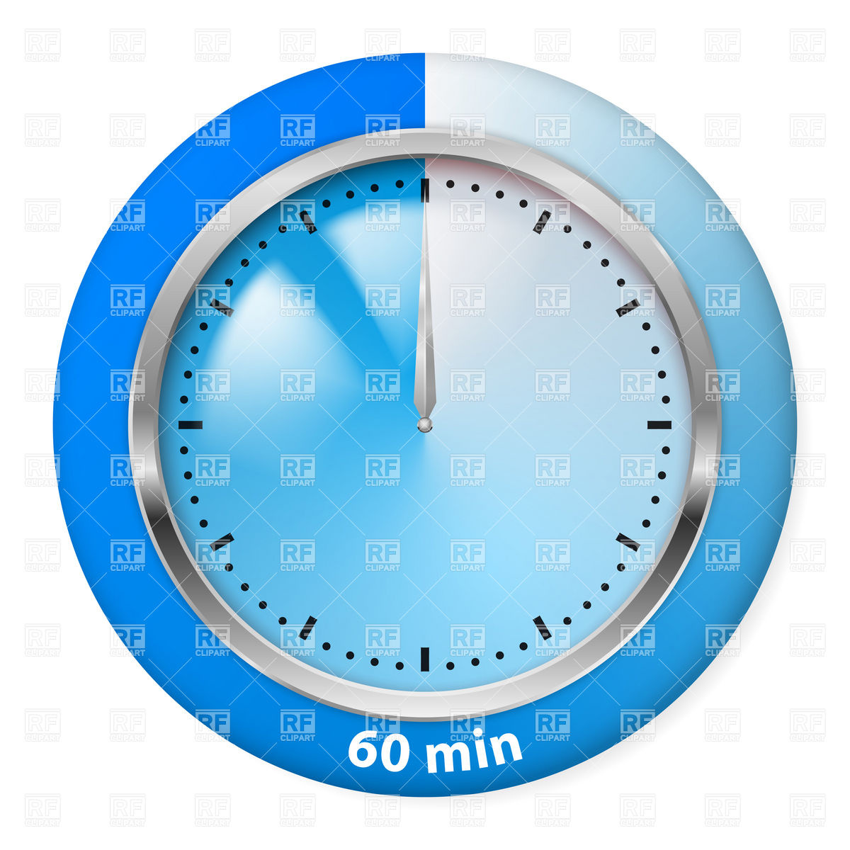 Timer Clipart Blue Timer Icon   Sixty