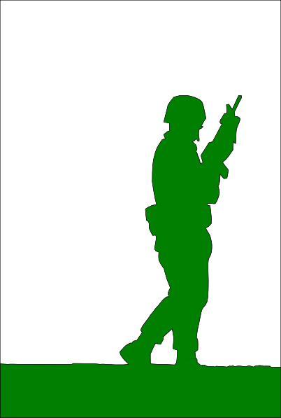 Unkown Soldier Green Clip Art At Clker Com   Vector Clip Art Online