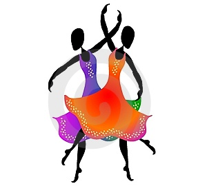 African Dance Clipart Two Dancers Clip Art 