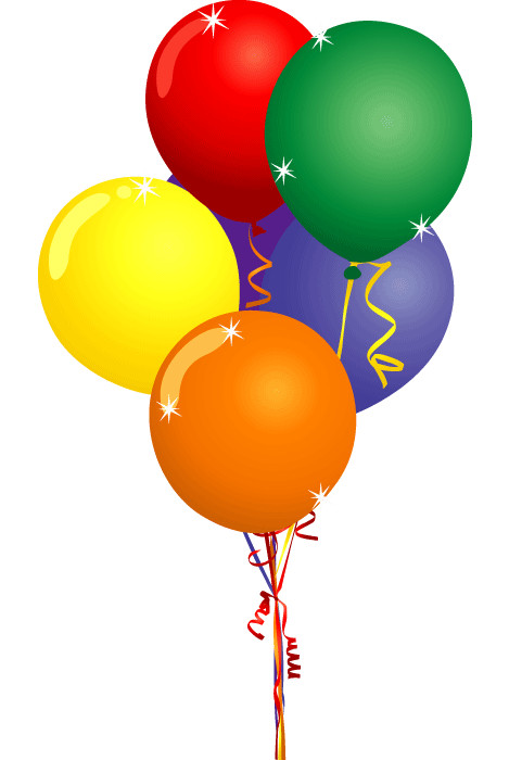 Birthday Balloons Clip Art   Free Party Clipart   Birthday Cake
