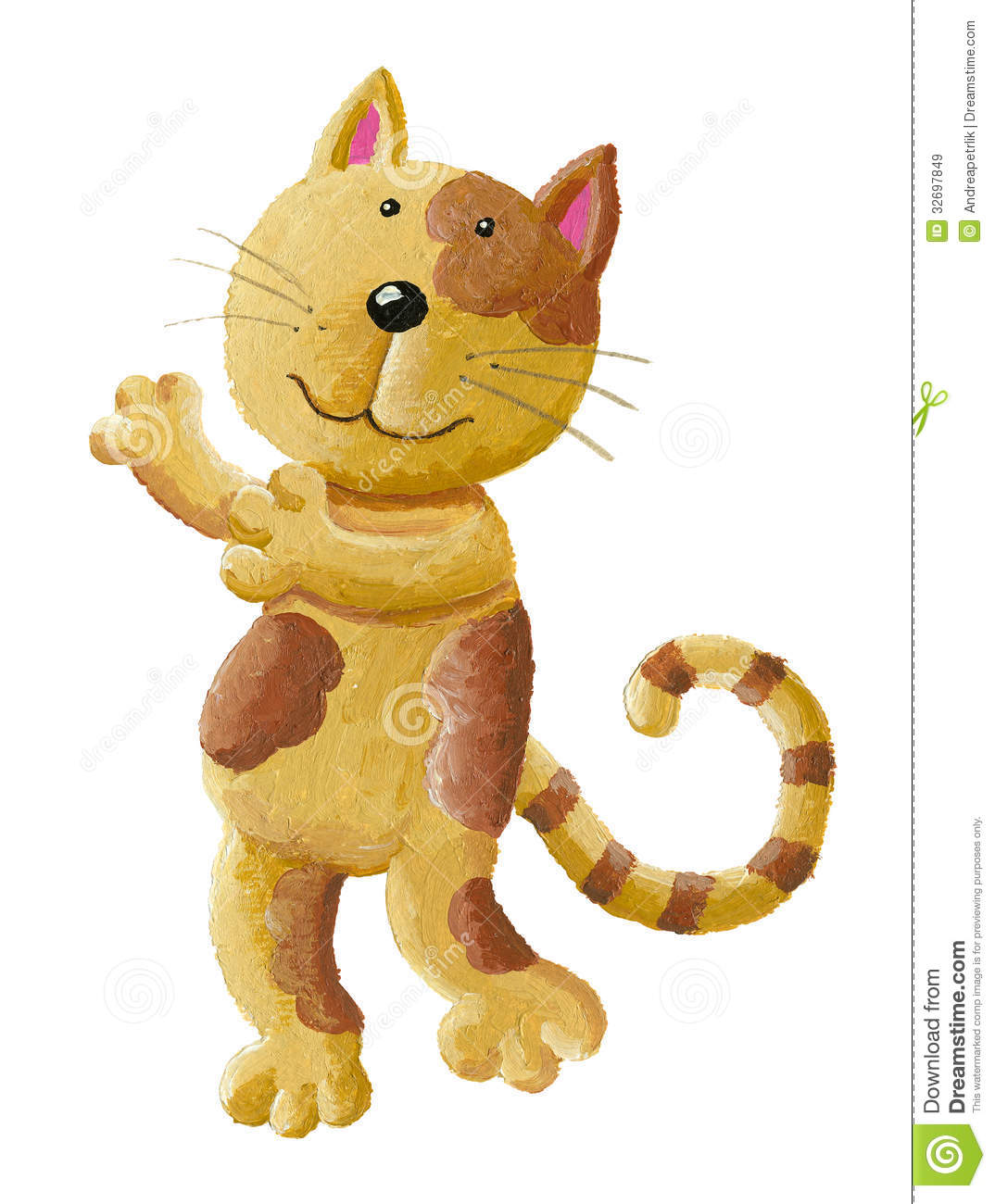 Cut Cat Giving Hug Royalty Free Stock Images   Image  32697849