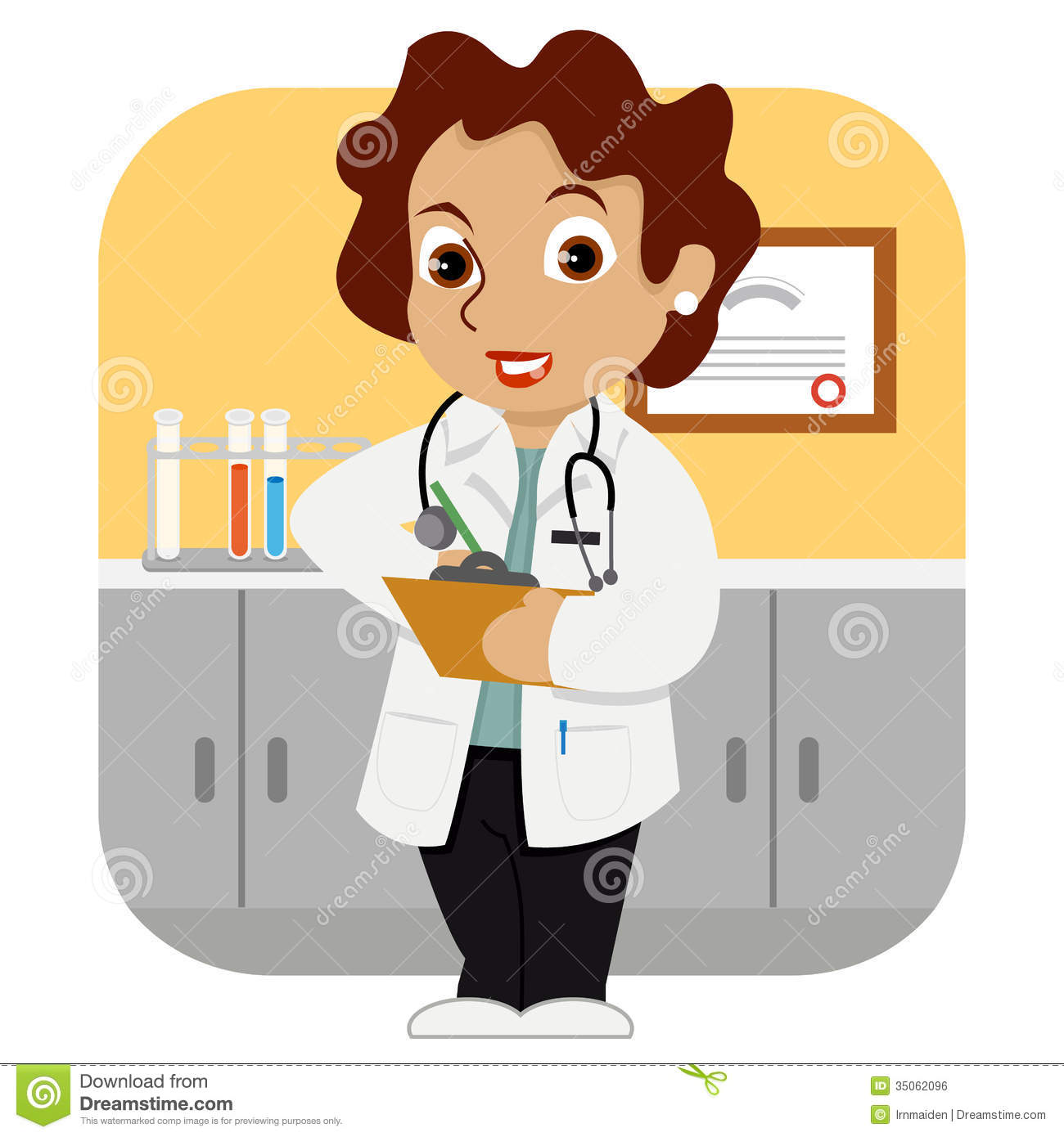 Displaying 20  Images For   Female Pediatrician Clipart