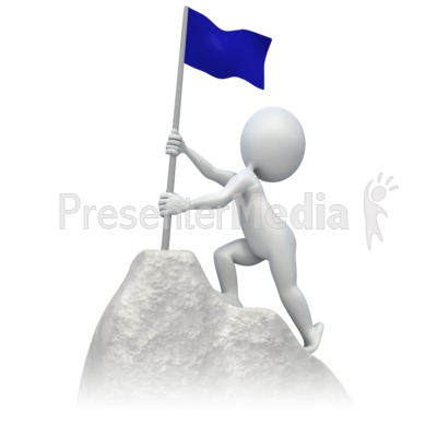 Flag At Summit   Education And School   Great Clipart For