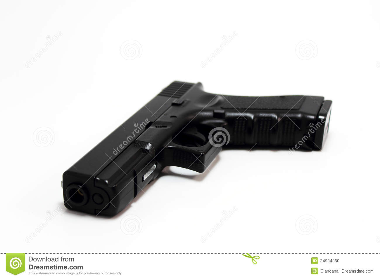 Glock 17 Handgun Stock Photo   Image  24934860