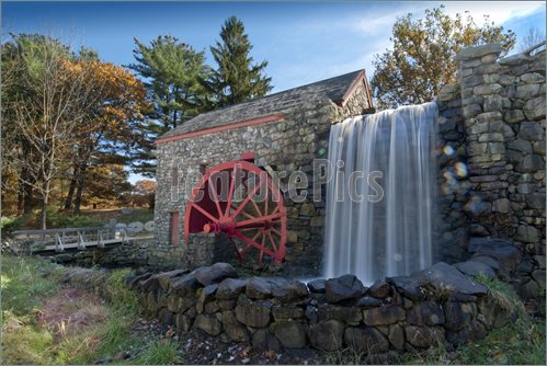Grist Mill In New England Pics