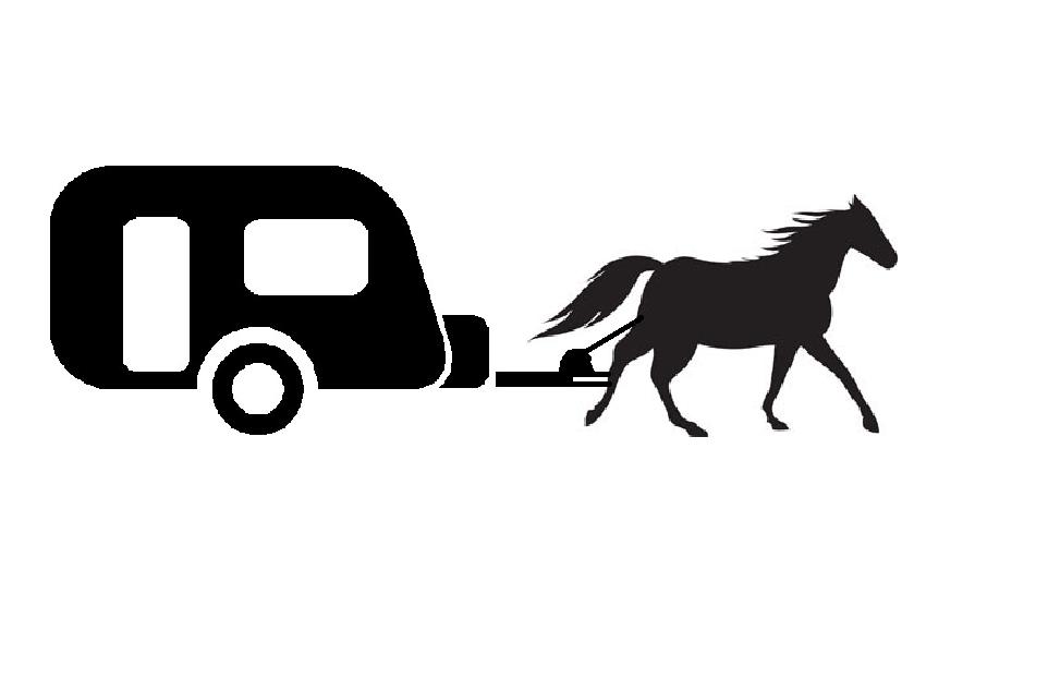 Horse Towing A Caravan   Free Images At Clker Com   Vector Clip Art