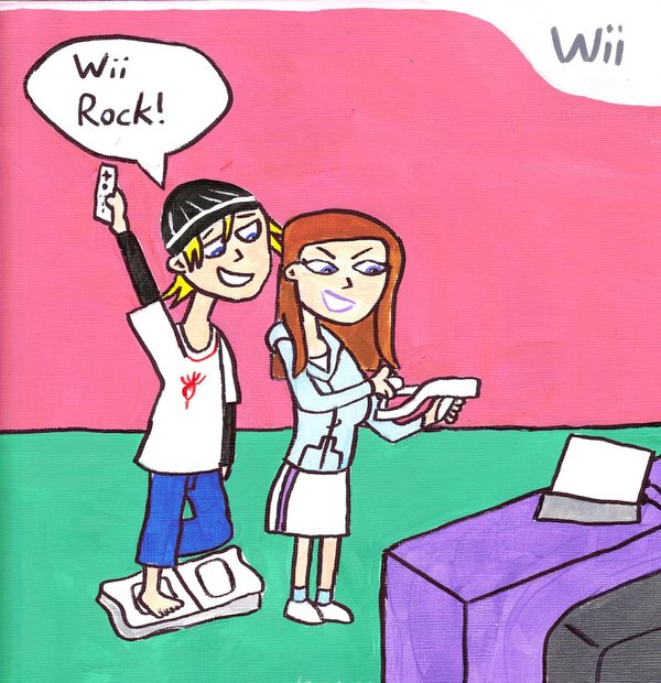 Jude And Jen Playing The Wii By Djgames On Deviantart