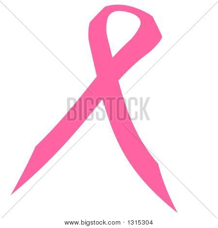 Or Photo Of Pink Ribbon Abstract Breast Cancer Symbol Poster Clip Art