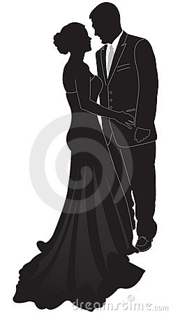 Prom Couple Silhouette