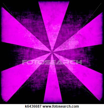 Purple Starburst With A Bend Of Grunge
