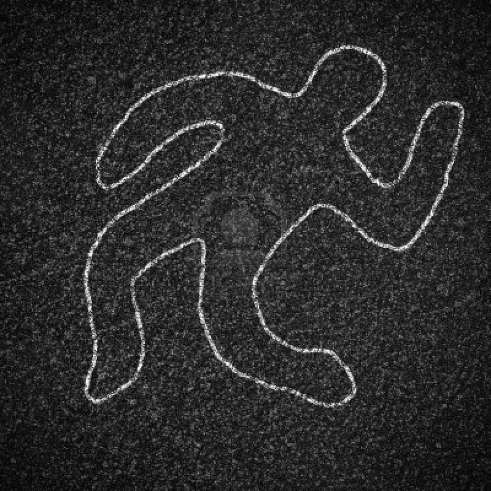 Related Dead Body Outline Chalk Clipart Pictures