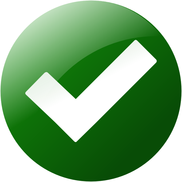 Simple Green Check Button Clip Art At Clker Com   Vector Clip Art