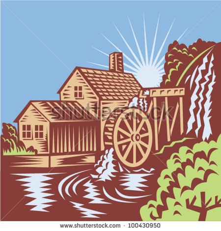 Water Mill Stock Photos Illustrations And Vector Art